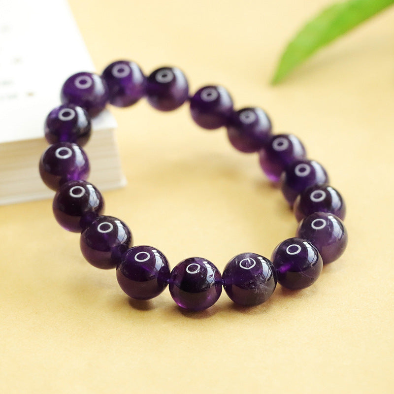 Natural amethyst bracelet, lavender dreamy crystal bracelet