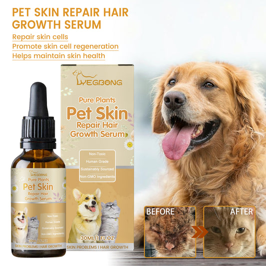 Wholesale Pure Plants Pet Skin Repair Hair Growth Serum for Pet Dogs Cats Non-Toxic Skin Repair Serum with Natural Ingredients