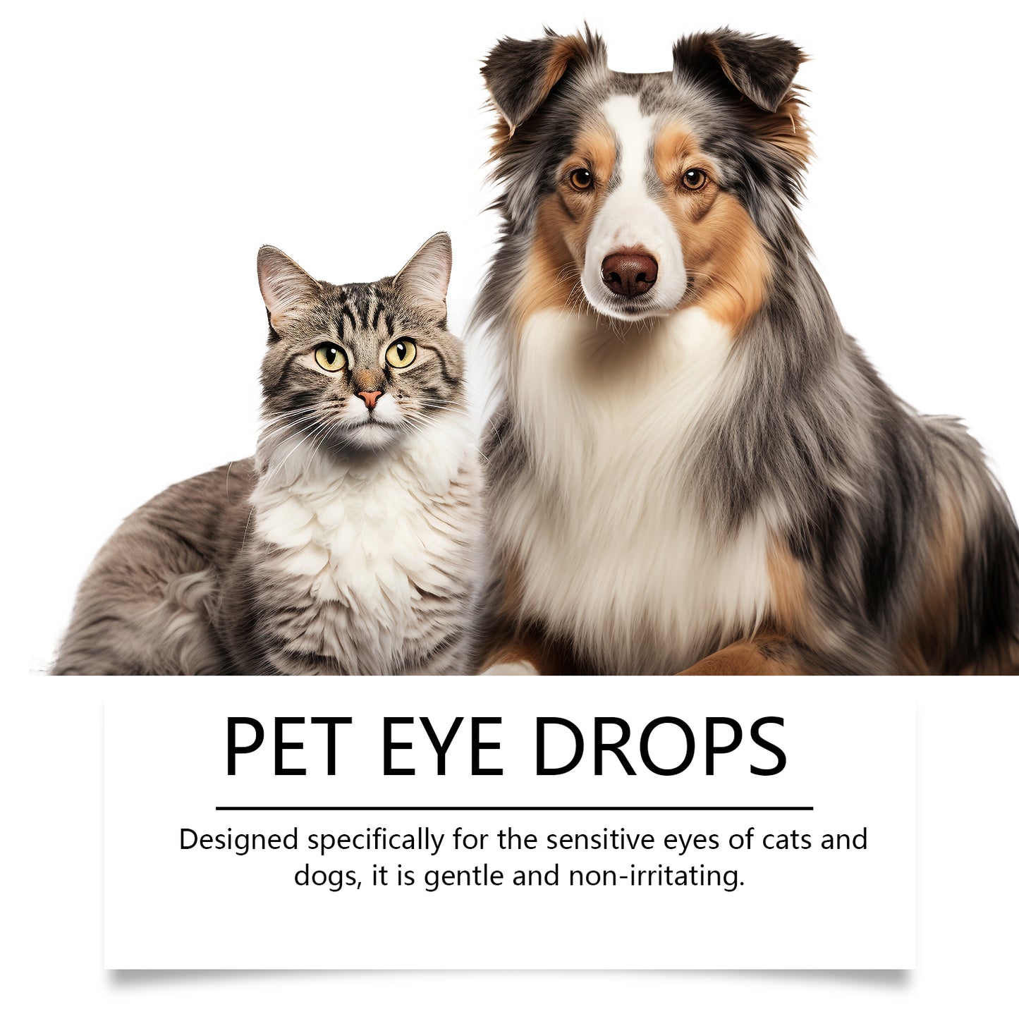 Yegbong Pet Eye Drops Dog Tear Stain Cleaning Pet Eye Drops Cat Eye Cleaning Supplies