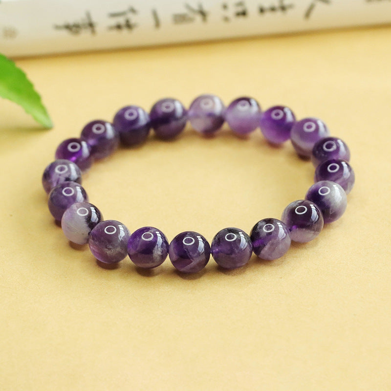 Natural amethyst bracelet, lavender dreamy crystal bracelet