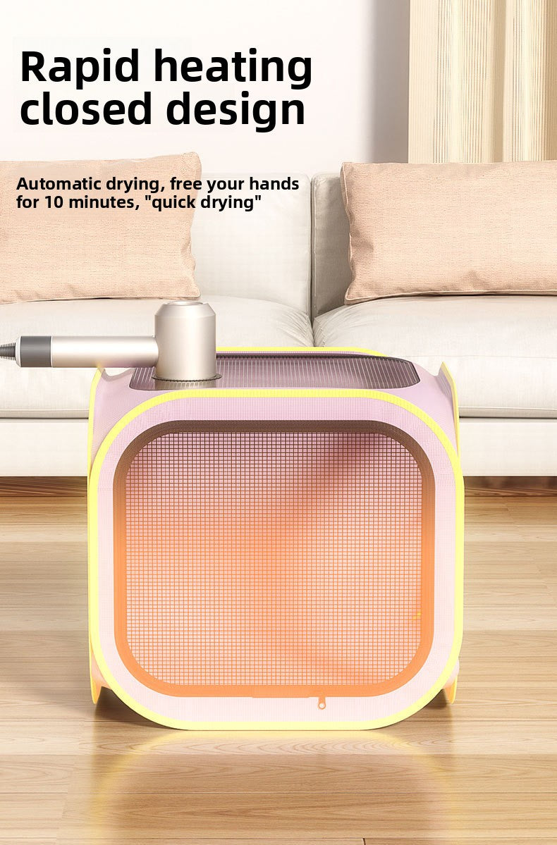 Household hair dryer, pet drying box, cat bath dryer, special hair dryer bag for small dogs