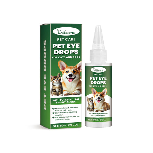 Yegbong Pet Eye Drops Dog Tear Stain Cleaning Pet Eye Drops Cat Eye Cleaning Supplies