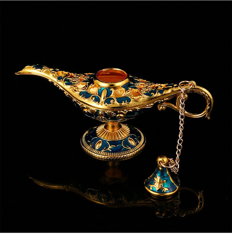 Aladdin's Magic Lamp One Thousand and One Nights Blessing Living Room Southeast Asian Style Craft Ornament