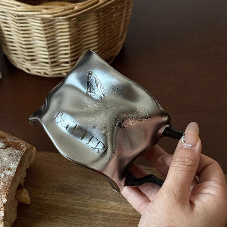 （Three cups）Light Luxury High-End Ceramic Mug Creative High-Value Home Office Elegant Goddess Coffee Cup Tea Cups