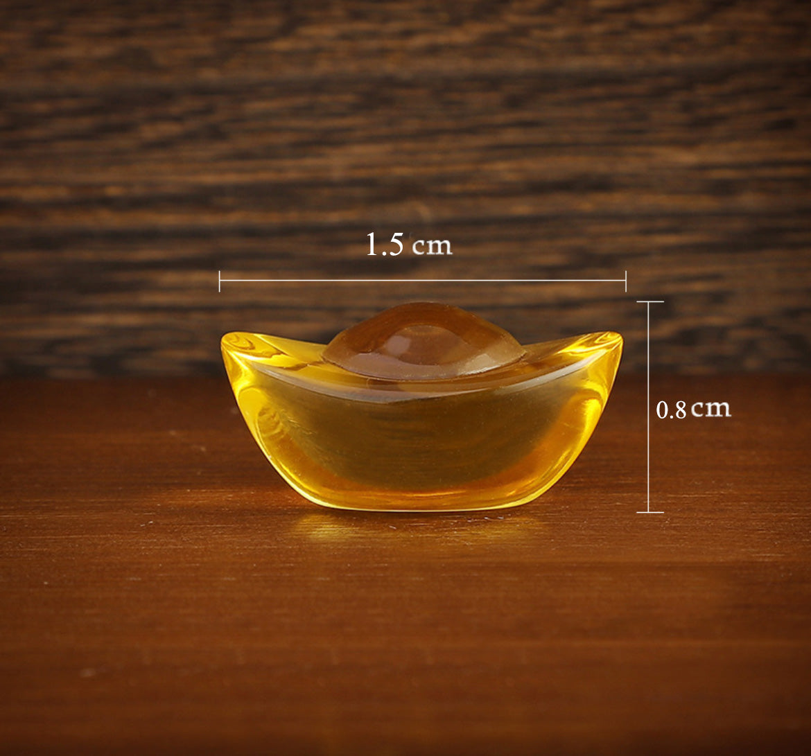 Lucky and Wealthy Yellow Crystal Small Ingot 300 Pieces