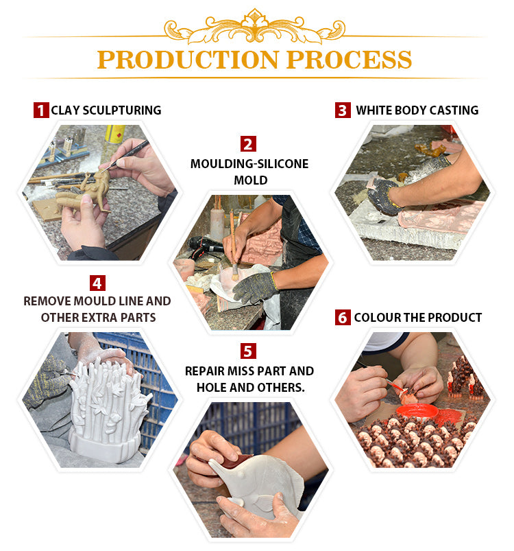 Resin gorilla statue, suitable for tabletop courtyard, farmhouse style sculpture