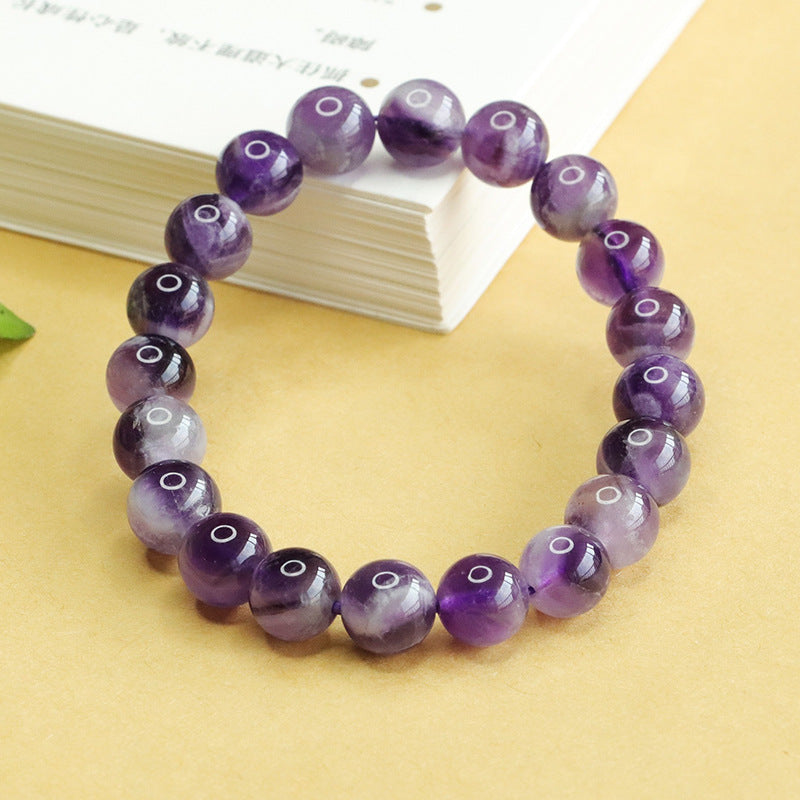Natural amethyst bracelet, lavender dreamy crystal bracelet