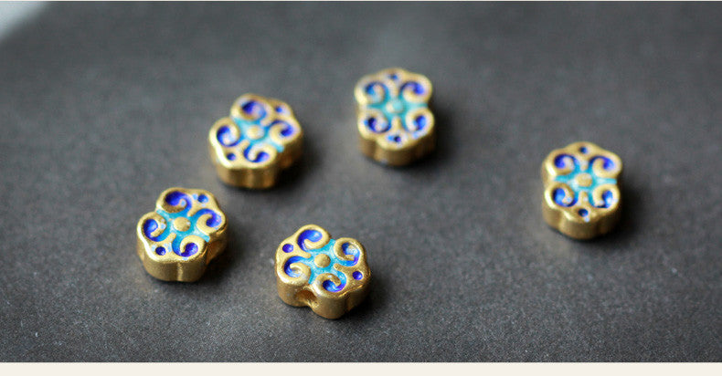 Elegant Women's 3-Loop Vermilion Bead Bracelet – 6mm Round Red Cinnabar Gift