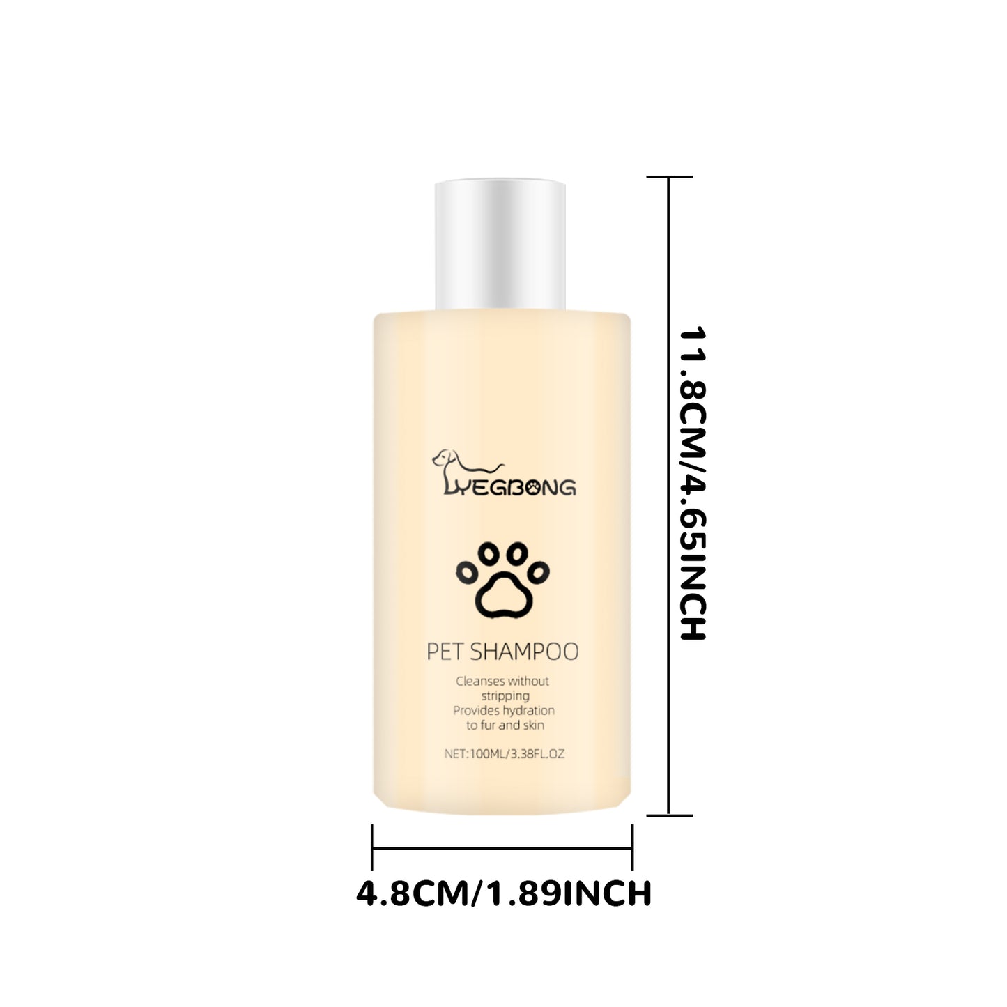 Yegbong Pet Shampoo (100g) – Gentle Cleansing for Pets (Cats & Dogs), Smooths Fur, Prevents Tangles, Shampoo & Conditioner