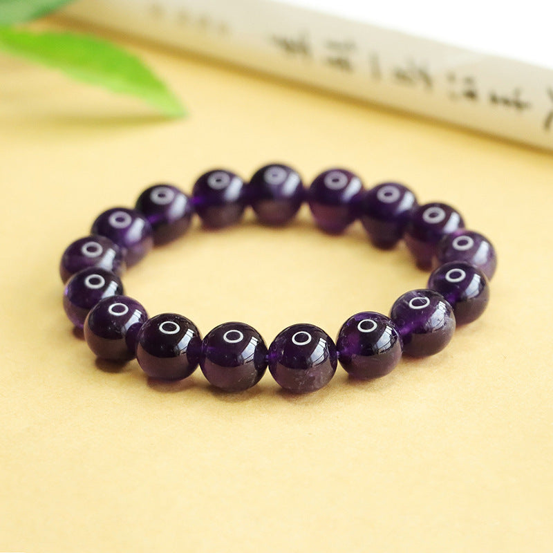 Natural amethyst bracelet, lavender dreamy crystal bracelet