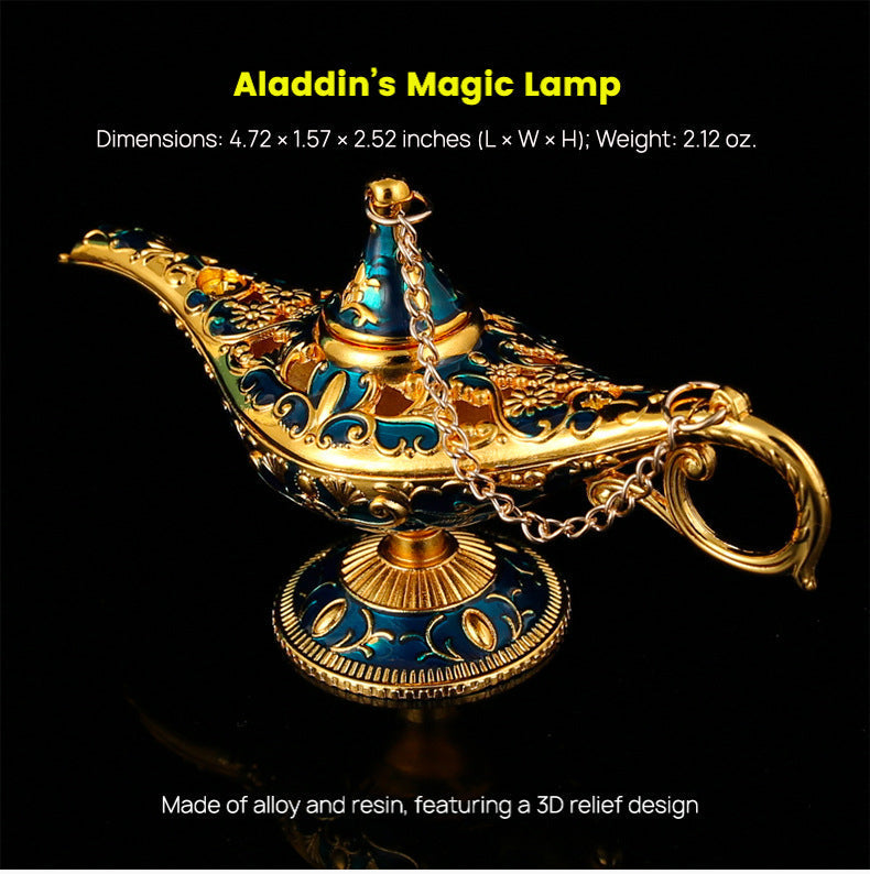 Aladdin's Magic Lamp One Thousand and One Nights Blessing Living Room Southeast Asian Style Craft Ornament