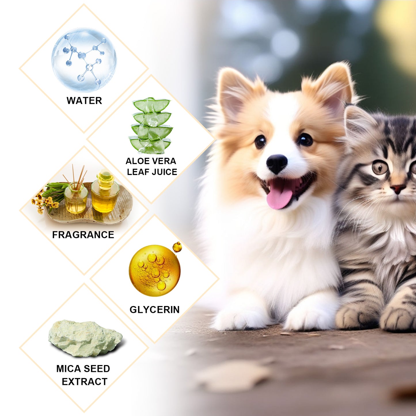 Yegbong Pet Shampoo (100g) – Gentle Cleansing for Pets (Cats & Dogs), Smooths Fur, Prevents Tangles, Shampoo & Conditioner
