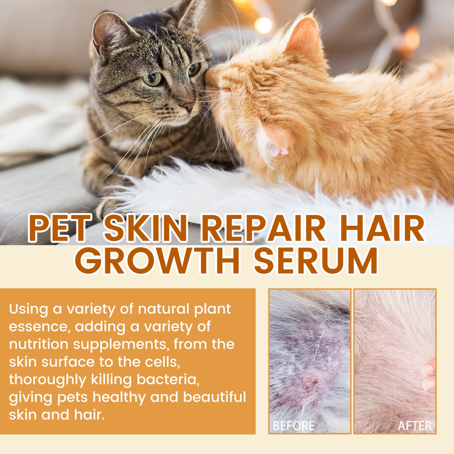Wholesale Pure Plants Pet Skin Repair Hair Growth Serum for Pet Dogs Cats Non-Toxic Skin Repair Serum with Natural Ingredients