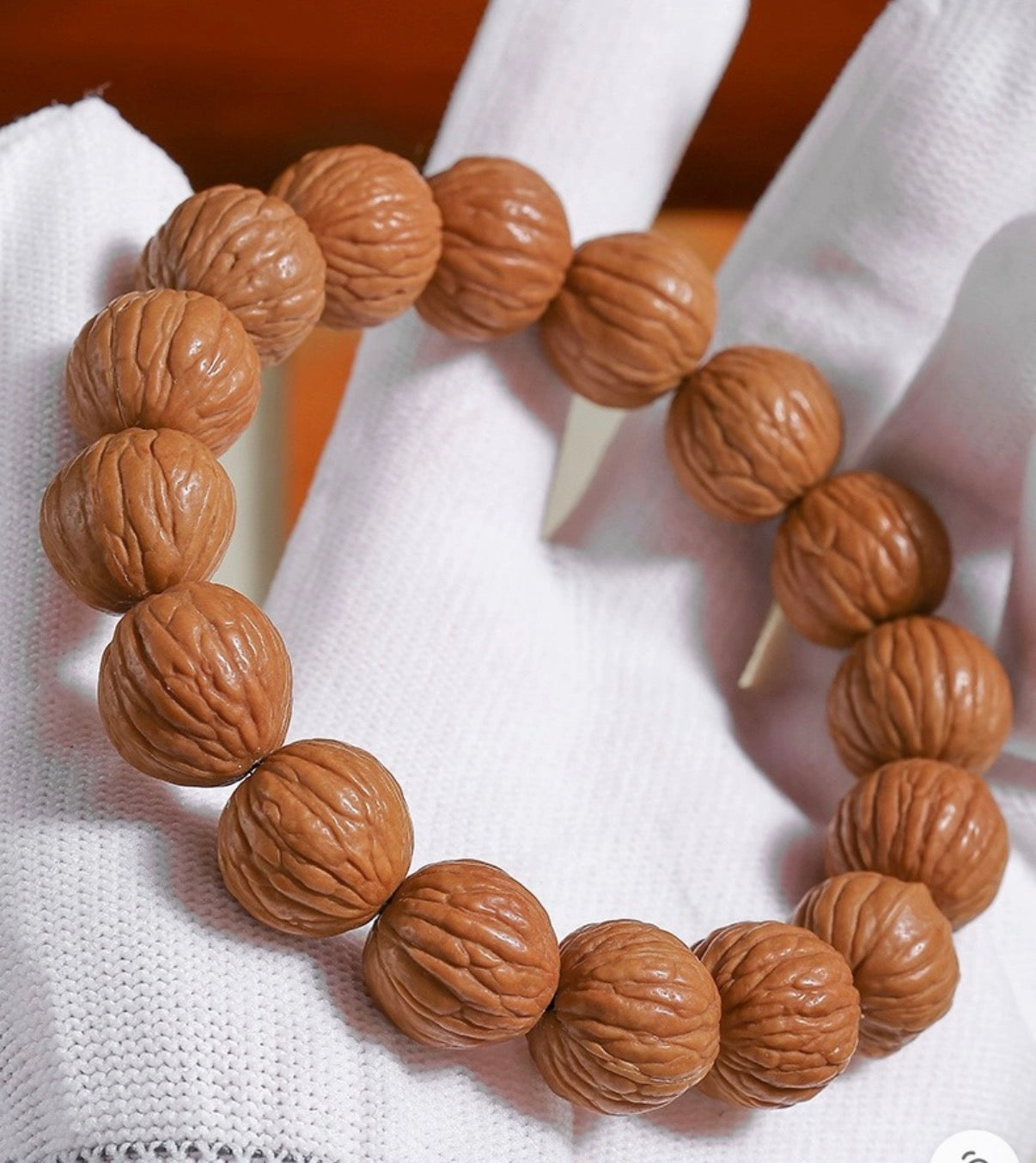 Monkey head walnut bracelet treasure trove style-Wisdom, Luck, Protection, Health, and Wealth