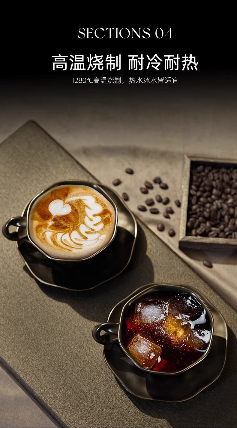 （Three cups）Light Luxury High-End Ceramic Mug Creative High-Value Home Office Elegant Goddess Coffee Cup Tea Cups