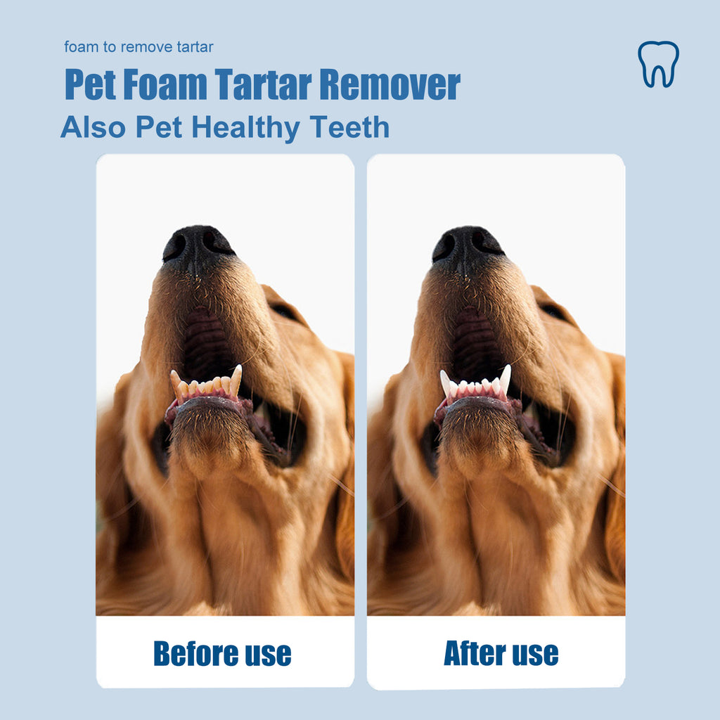 Yegbong Pet Tartar Remover Remove Dental Calculus Yellow Teeth Bad Breath Oral Foam Cleaner