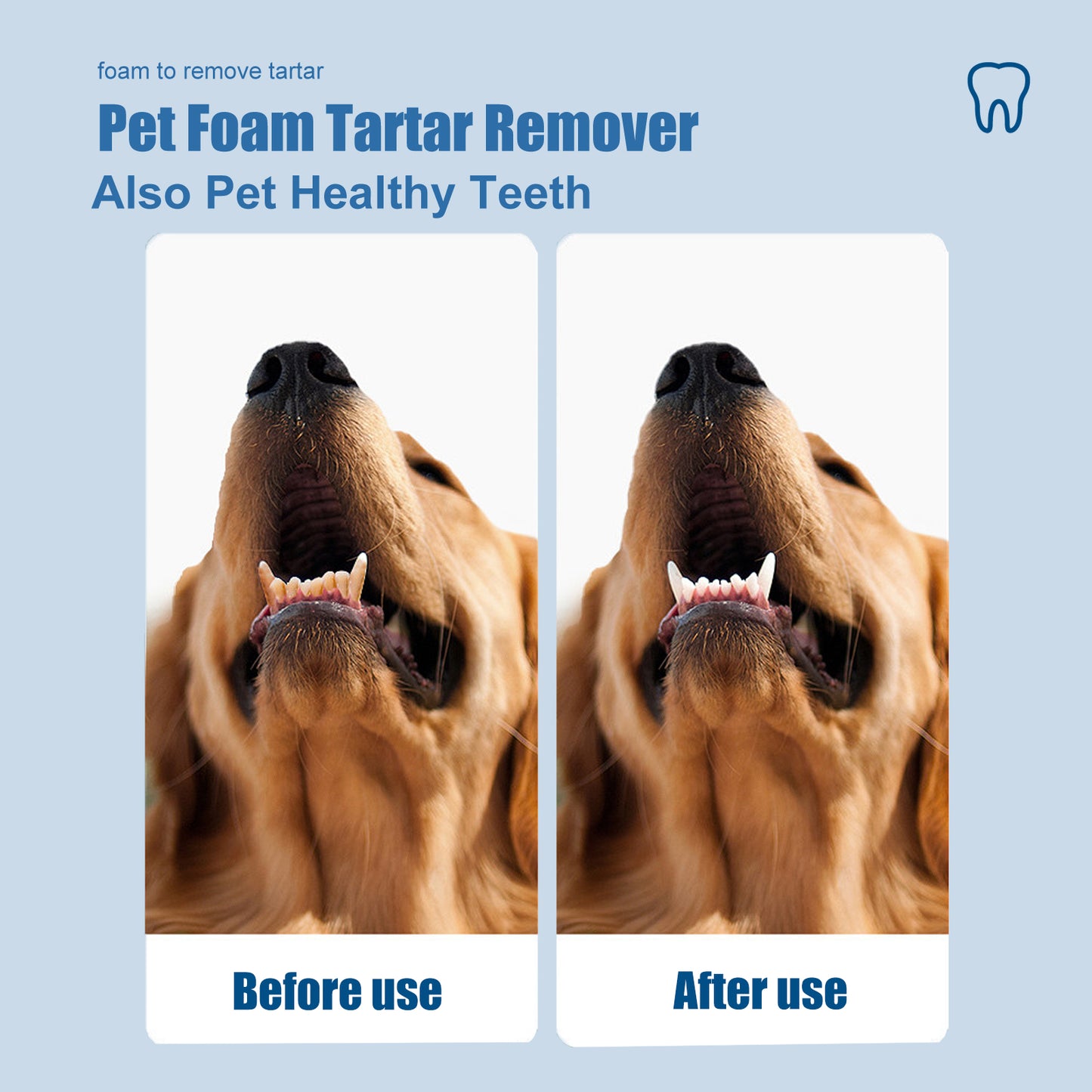 Yegbong Pet Tartar Remover Remove Dental Calculus Yellow Teeth Bad Breath Oral Foam Cleaner
