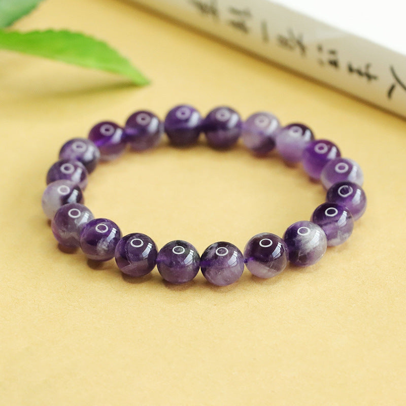 Natural amethyst bracelet, lavender dreamy crystal bracelet