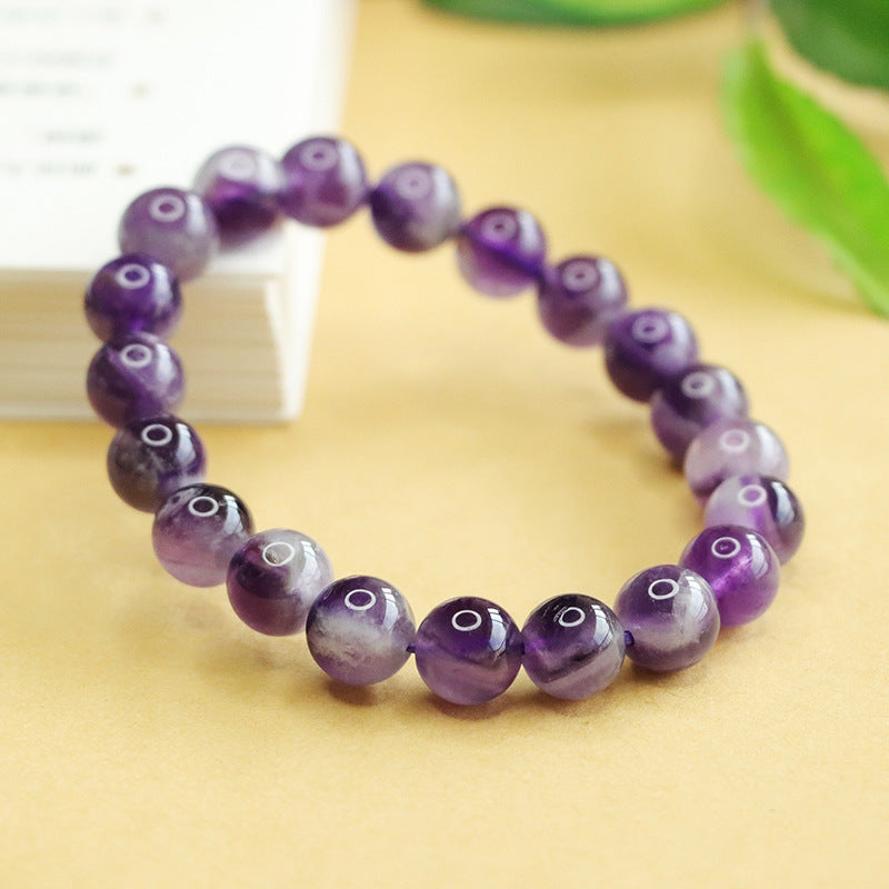 Natural amethyst bracelet, lavender dreamy crystal bracelet