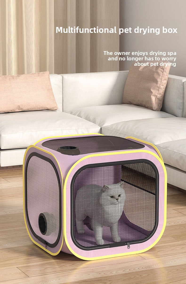 Household hair dryer, pet drying box, cat bath dryer, special hair dryer bag for small dogs