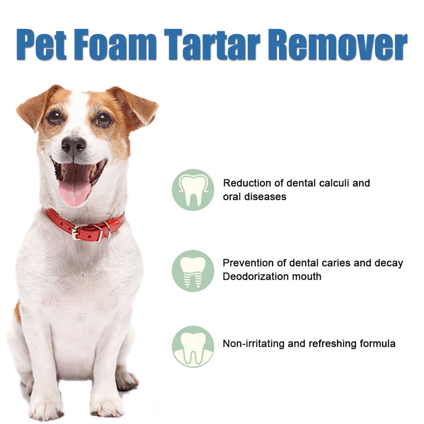 Yegbong Pet Tartar Remover Remove Dental Calculus Yellow Teeth Bad Breath Oral Foam Cleaner