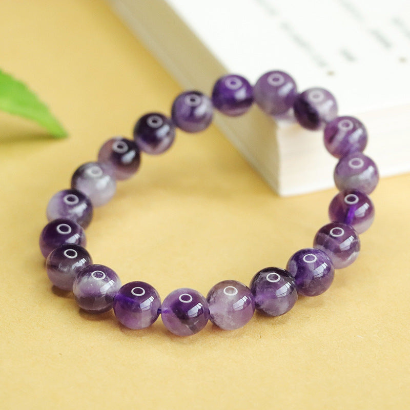 Natural amethyst bracelet, lavender dreamy crystal bracelet