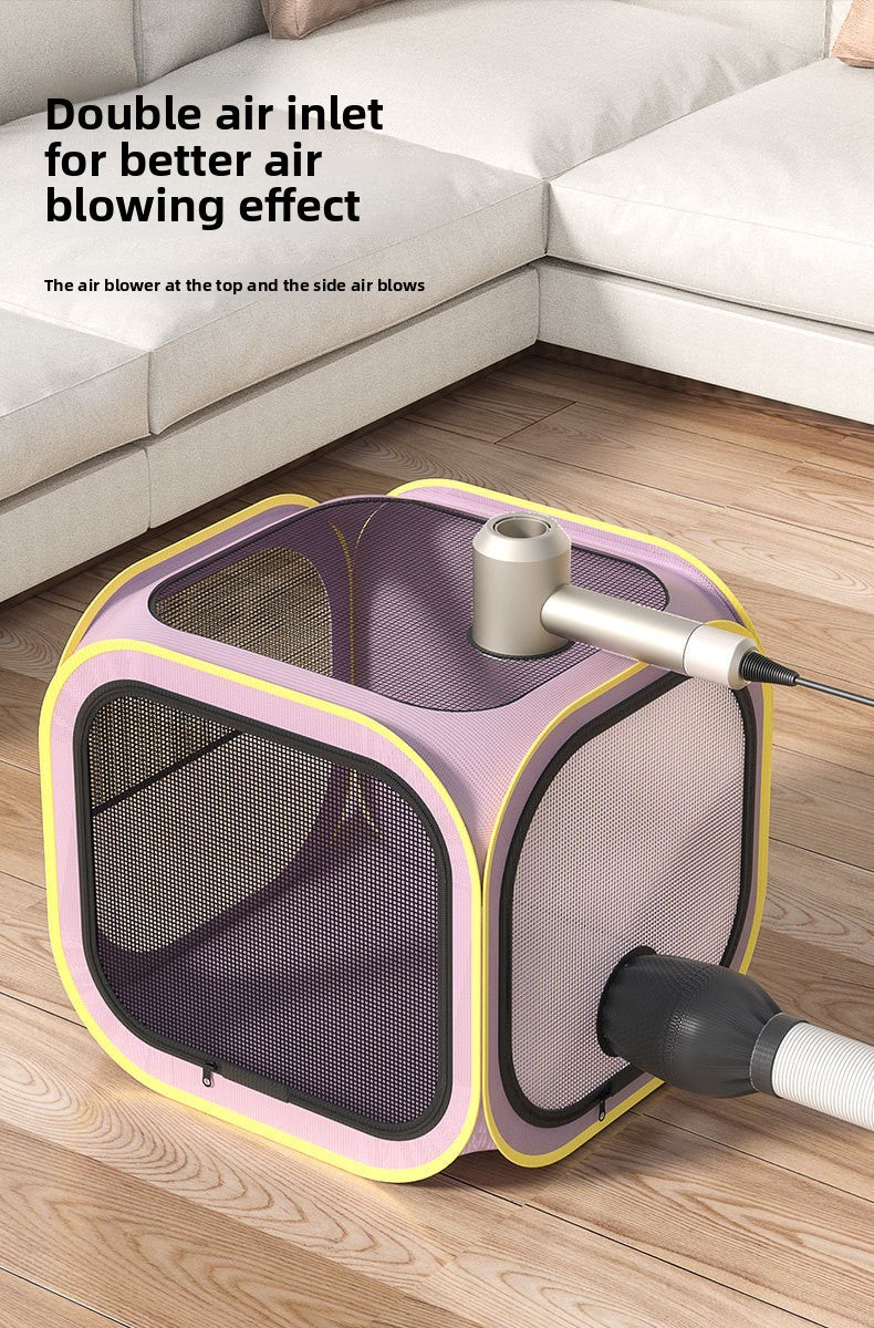 Household hair dryer, pet drying box, cat bath dryer, special hair dryer bag for small dogs