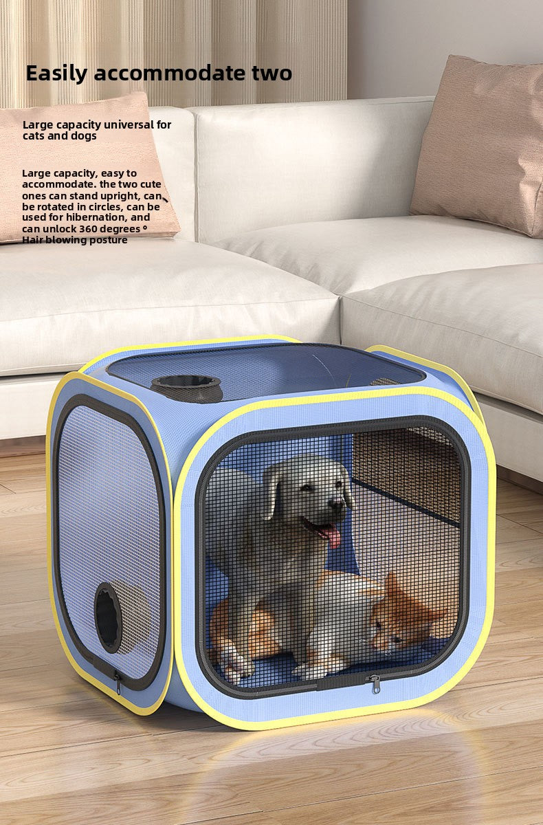 Household hair dryer, pet drying box, cat bath dryer, special hair dryer bag for small dogs