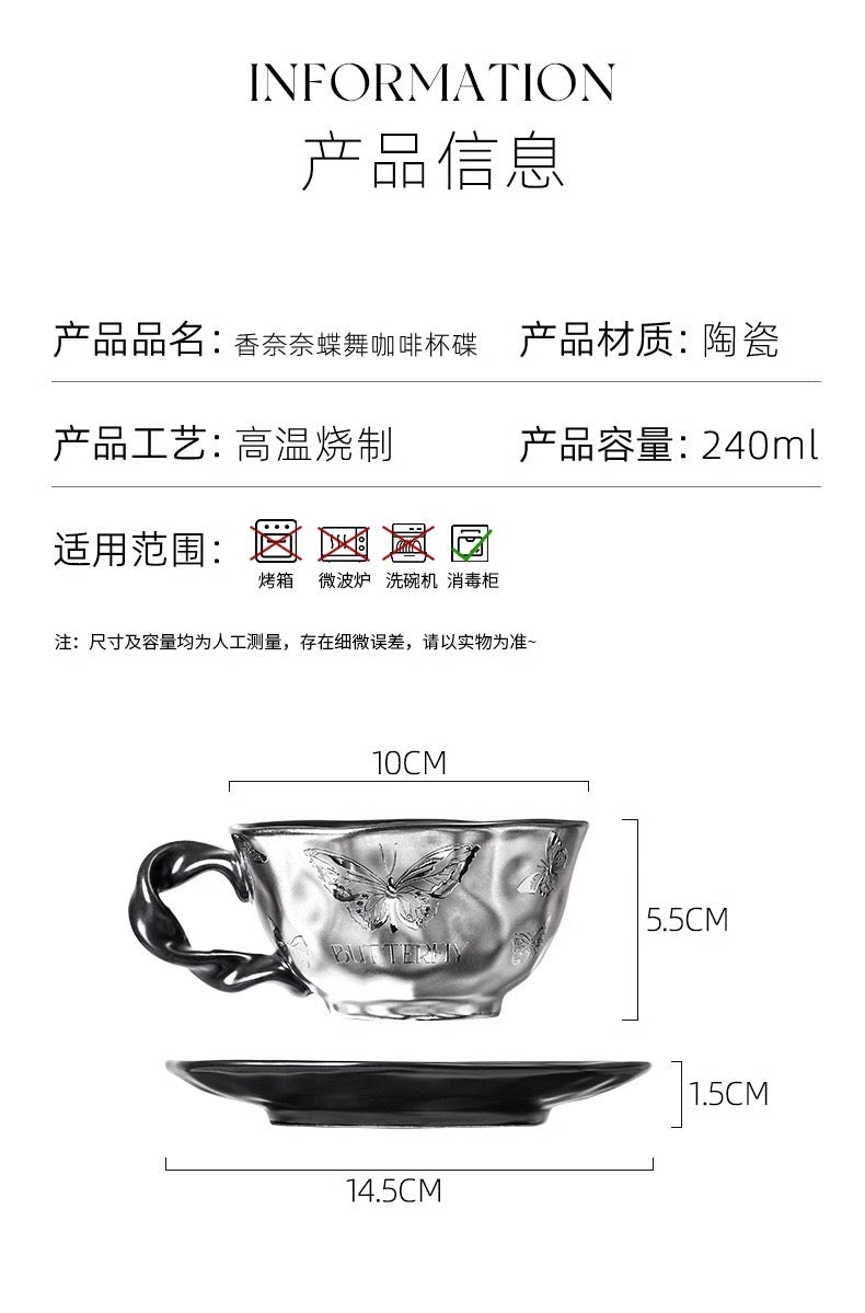（Three cups）Light Luxury High-End Ceramic Mug Creative High-Value Home Office Elegant Goddess Coffee Cup Tea Cups