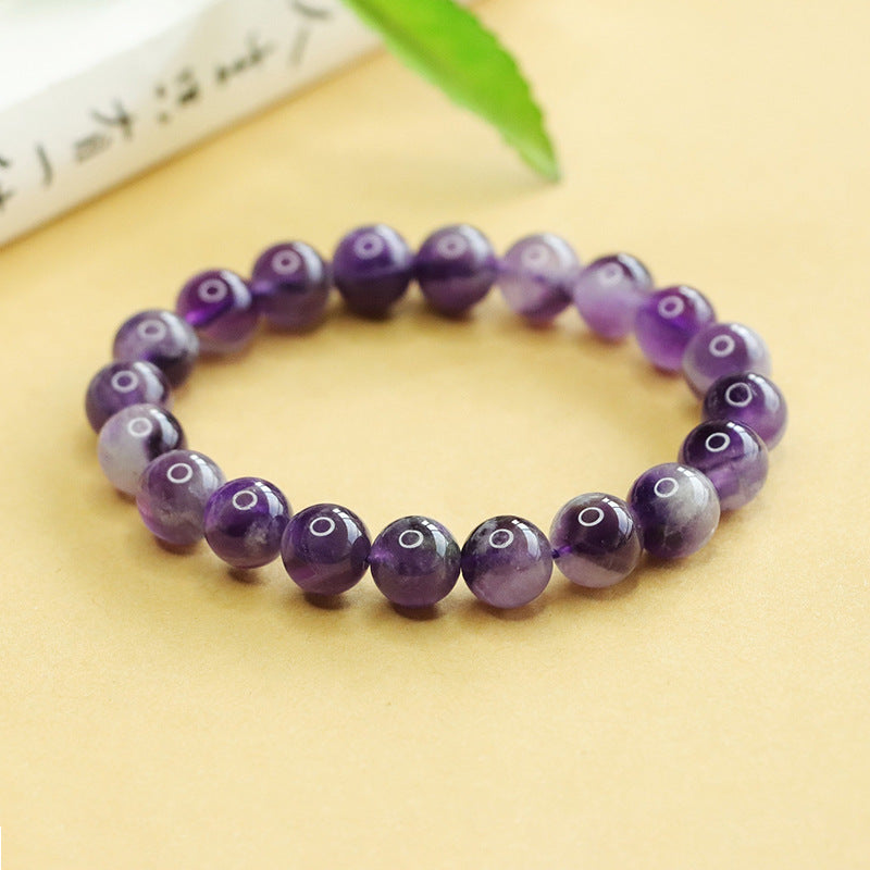 Natural amethyst bracelet, lavender dreamy crystal bracelet